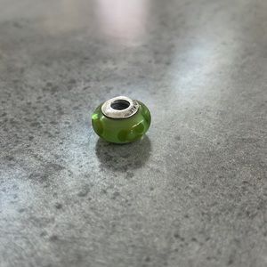 Green murano charm pandora